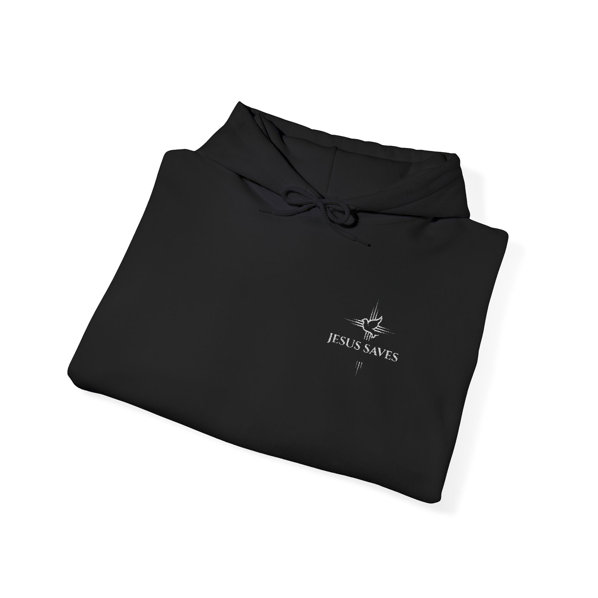Jesus Saves Embroidered Hoodie —  Christian Sweatshirt