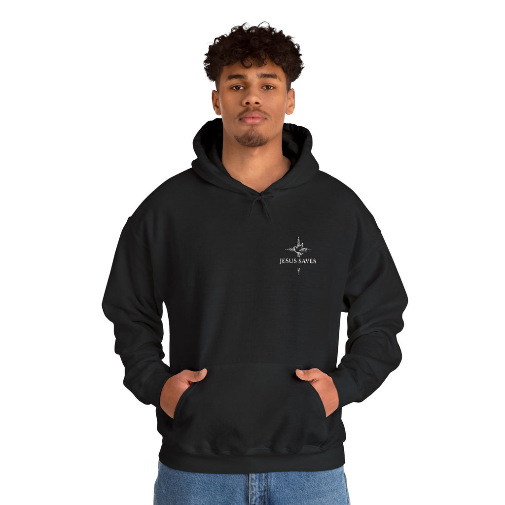 Jesus Saves Embroidered Hoodie —  Christian Sweatshirt