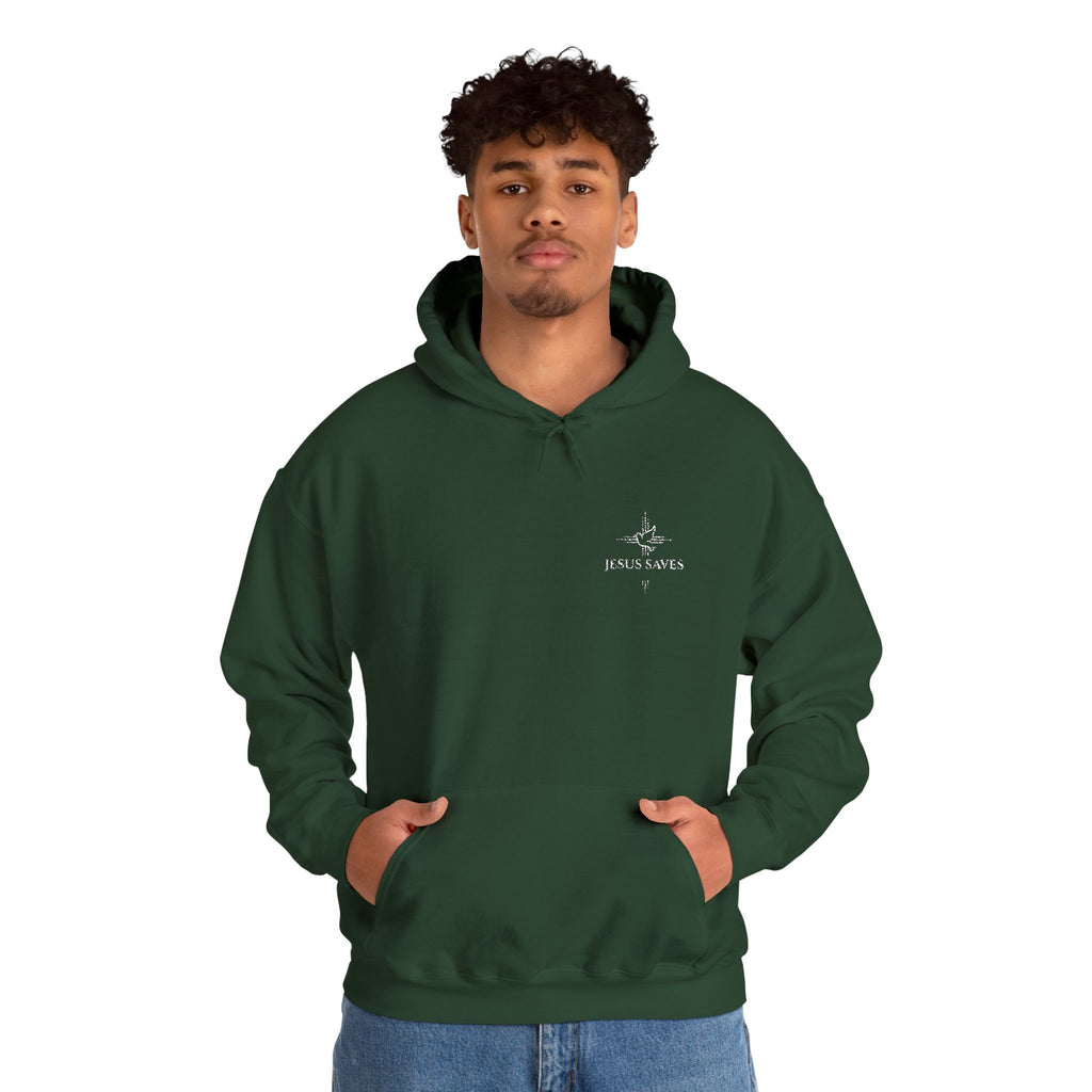 Jesus Saves Embroidered Hoodie —  Christian Sweatshirt