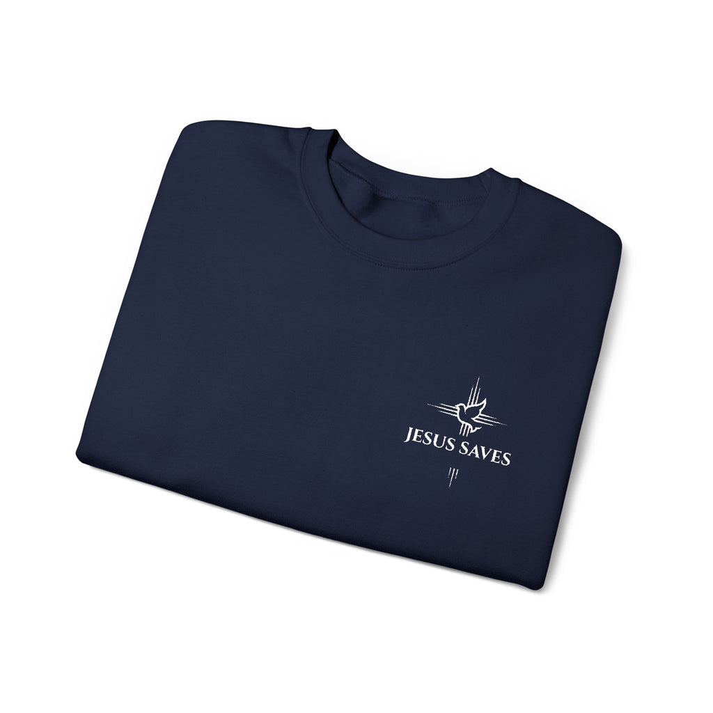 Jesus Saves Embroidered Crewneck Sweatshirt