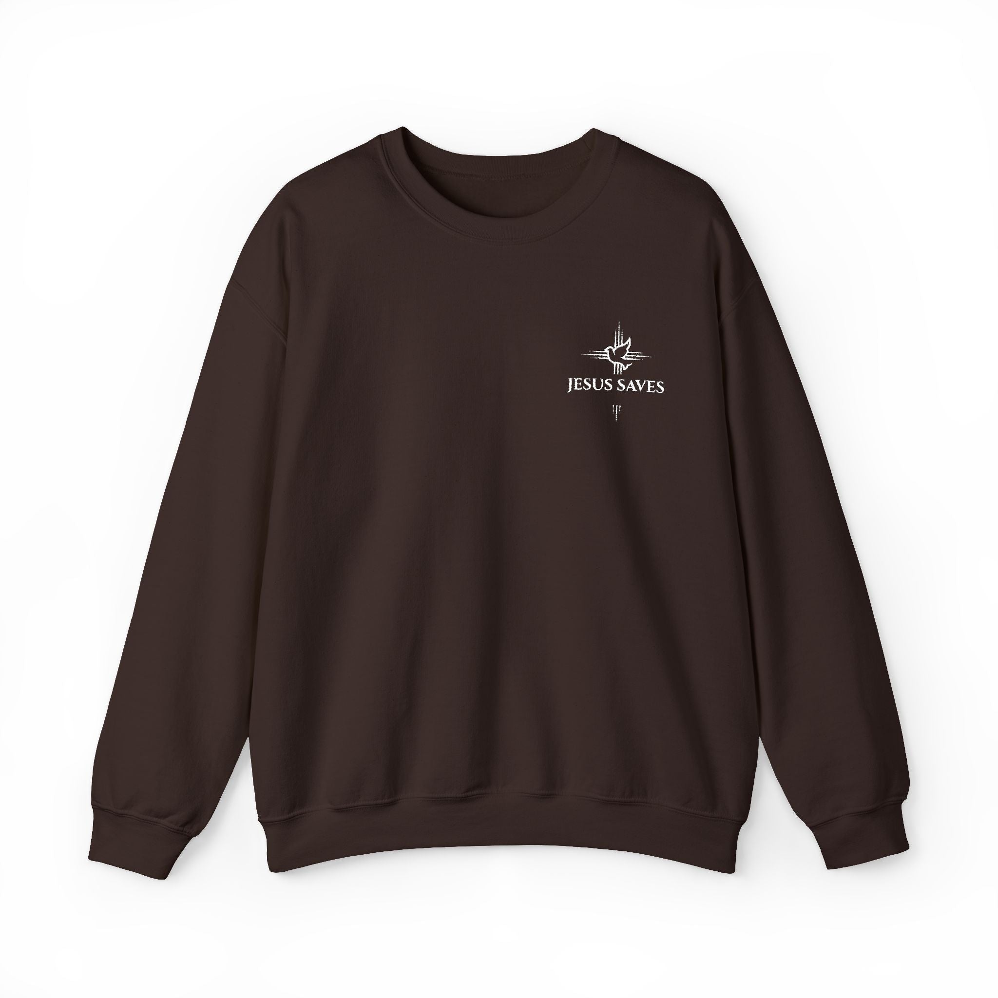 Jesus Saves Embroidered Crewneck Sweatshirt