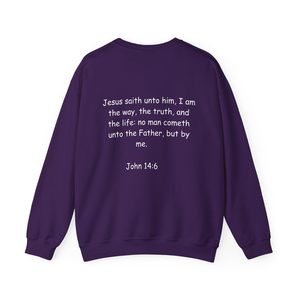 King Jesus Crewneck Sweatshirt — "King Jesus Is More Than A Brand" Religious Pullover