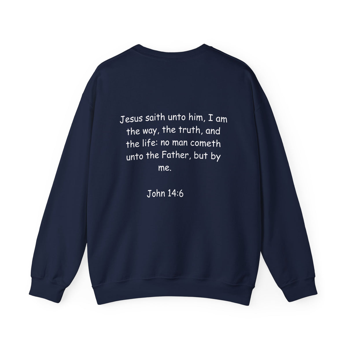King Jesus Crewneck Sweatshirt — "King Jesus Is More Than A Brand" Religious Pullover