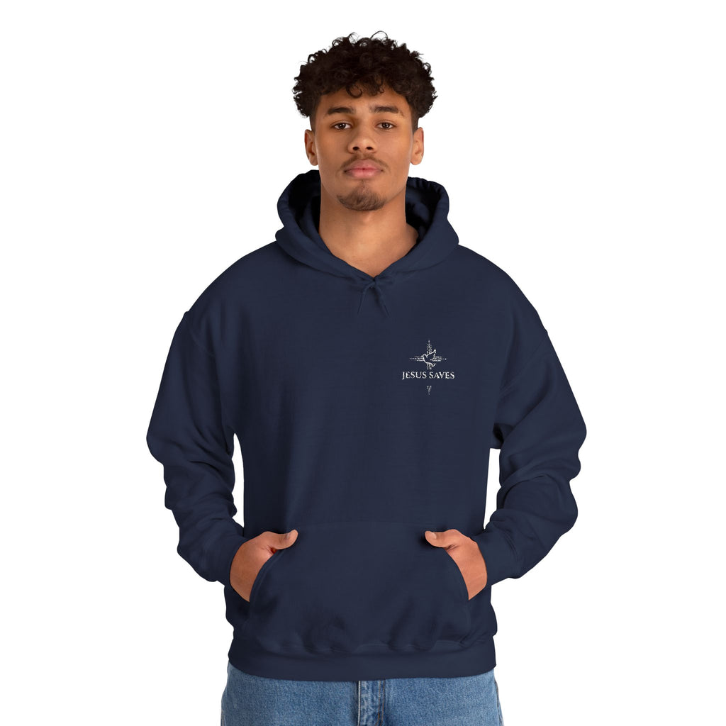 Jesus Saves Embroidered Hoodie —  Christian Sweatshirt