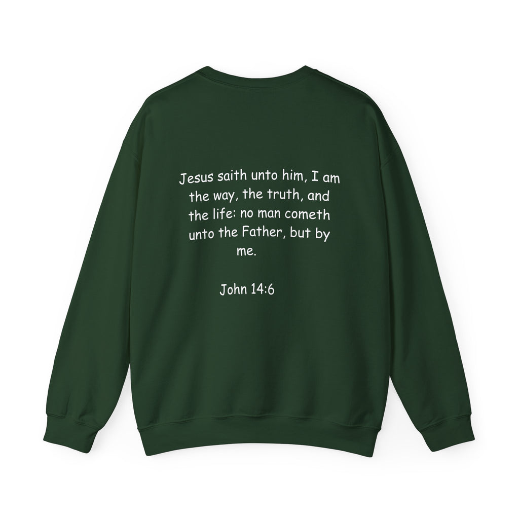 King Jesus Crewneck Sweatshirt — "King Jesus Is More Than A Brand" Religious Pullover