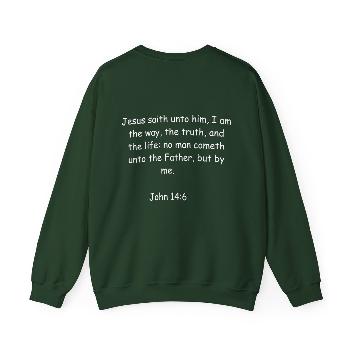 King Jesus Crewneck Sweatshirt — "King Jesus Is More Than A Brand" Religious Pullover