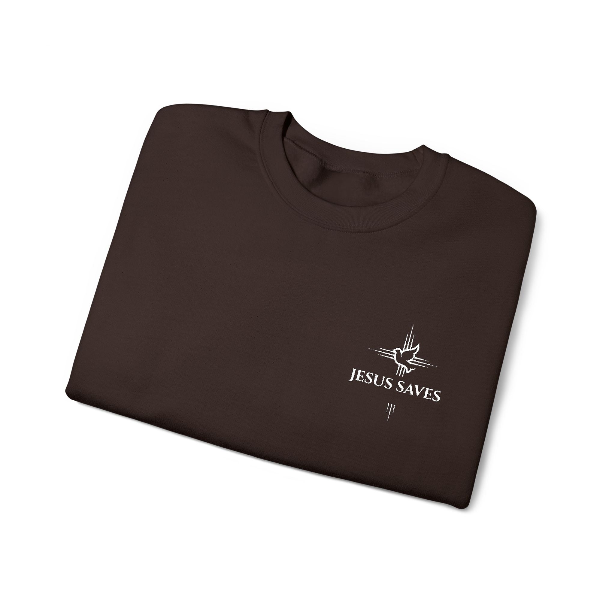 Jesus Saves Embroidered Crewneck Sweatshirt