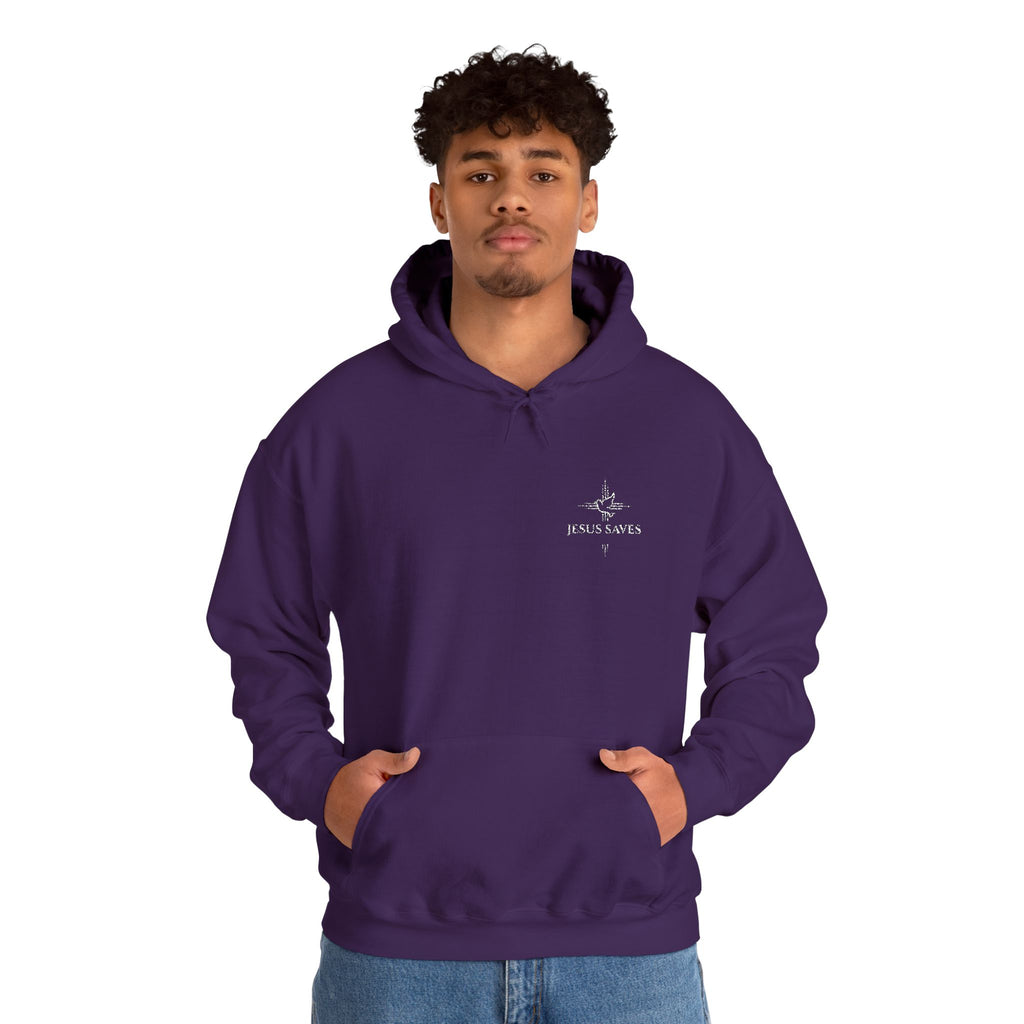 Jesus Saves Embroidered Hoodie —  Christian Sweatshirt