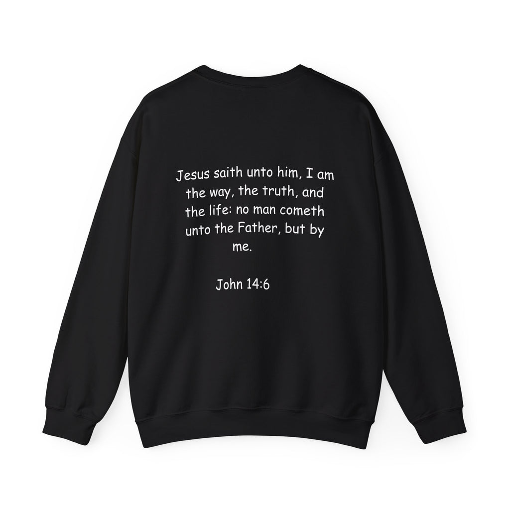 King Jesus Crewneck Sweatshirt — "King Jesus Is More Than A Brand" Religious Pullover