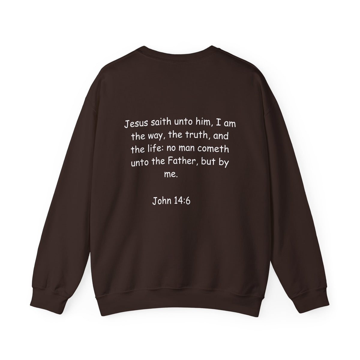 King Jesus Crewneck Sweatshirt — "King Jesus Is More Than A Brand" Religious Pullover