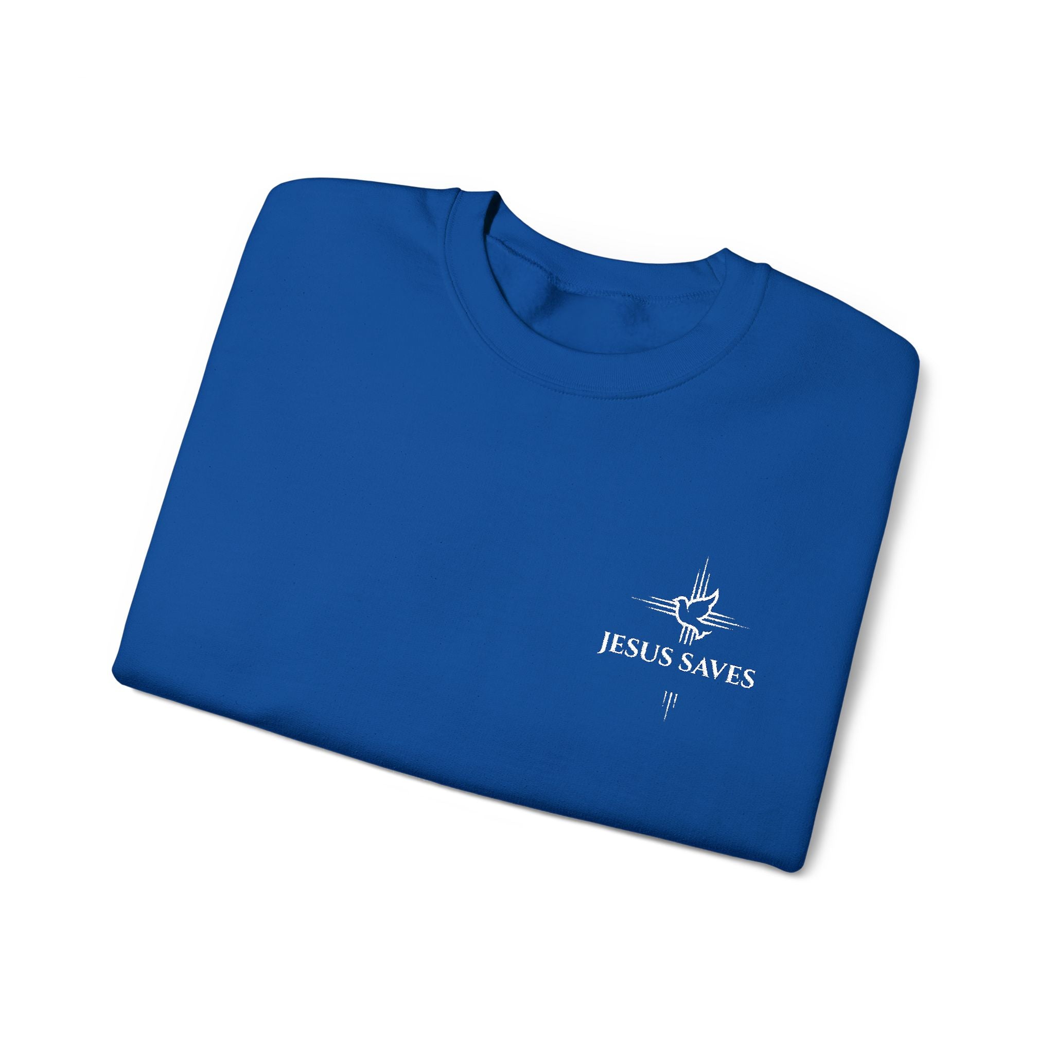 Jesus Saves Embroidered Crewneck Sweatshirt