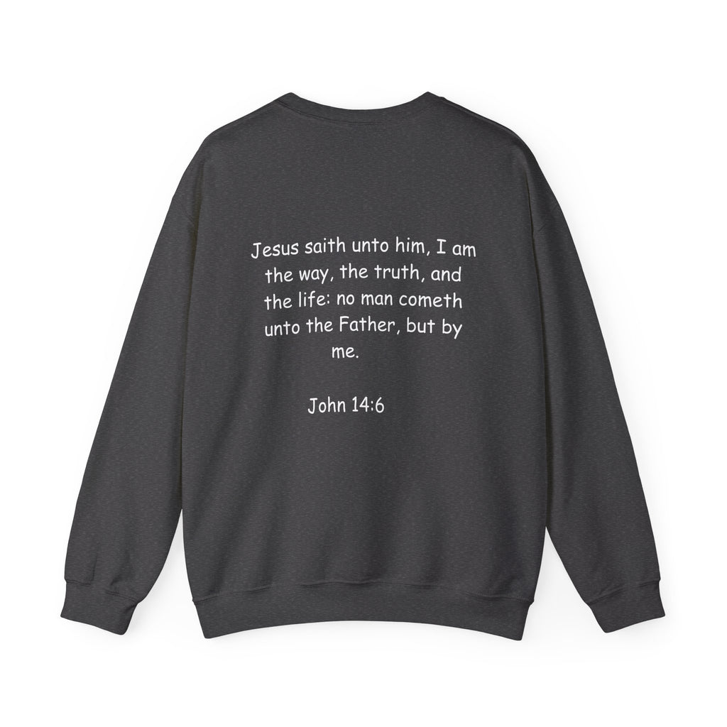 King Jesus Crewneck Sweatshirt — "King Jesus Is More Than A Brand" Religious Pullover