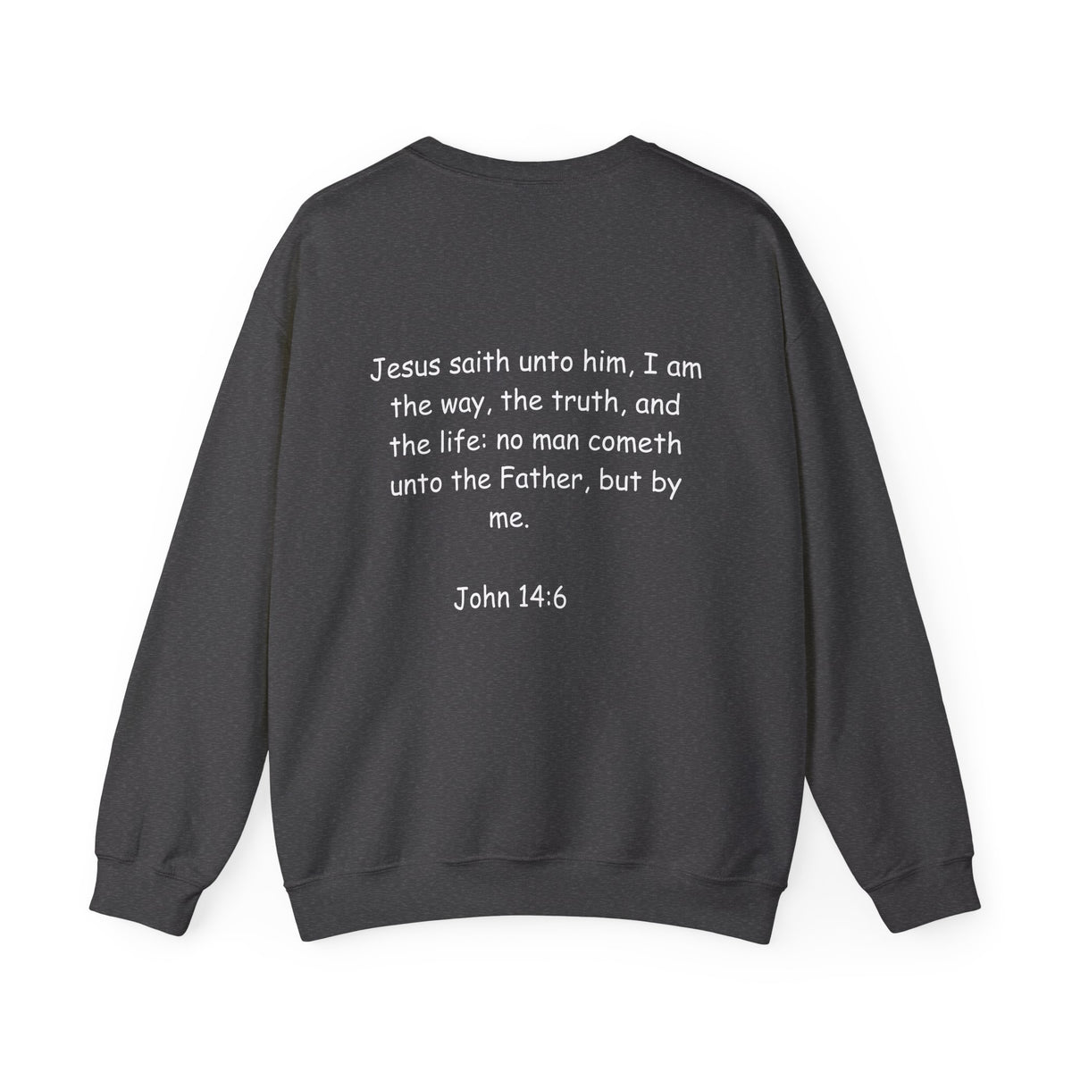 King Jesus Crewneck Sweatshirt — "King Jesus Is More Than A Brand" Religious Pullover