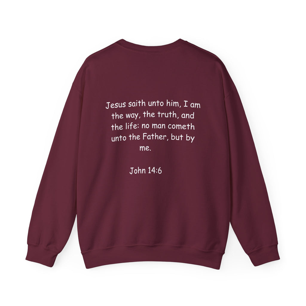 King Jesus Crewneck Sweatshirt — "King Jesus Is More Than A Brand" Religious Pullover